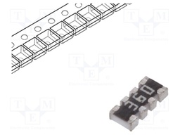 Resistor network: Y; 36Ω; SMD; 0804; No.of resistors: 4; 63mW; ±5%
