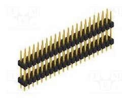 Connector: pin strips; pin header; male; PIN: 42; 2.54mm; THT; 2x21