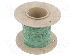 Insulating tube; Mat: silicone; green; Øint: 0.3mm