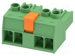 PCB connector, nominal cross section: 6 mm2, color: green, n