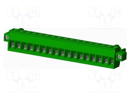 Connector: pluggable terminal block; plug; female; straight; 12A