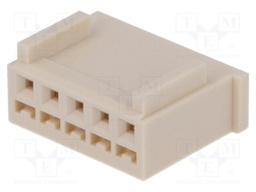 Plug; wire-board; female; 2.5mm; PIN: 5; w/o contacts; for cable