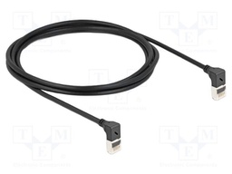 Patch cord; S/FTP; Cat: 6a; RJ45 up angled plug,both sides; 2m