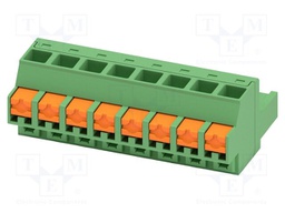 PCB connector, nominal cross section: 2.5 mm2, color: green,