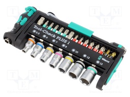 Kit: socket bits; Tool-Check Combi; 40pcs.