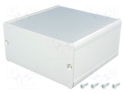Enclosure: with panel; TUF; X: 105mm; Y: 100mm; Z: 52mm; aluminium