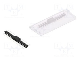 Connector: pin strips; pin header; male; PIN: 15; 2.54mm; SMT; 1x15