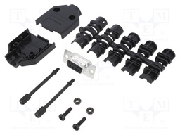 D-Sub; PIN: 9; female; unshielded; straight; soldering; for cable
