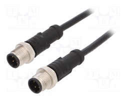 Cable: for sensors/automation; PIN: 4; M12-M12; D code-Ethernet