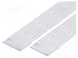 FFC cable; Cores: 17; Cable ph: 1mm; contacts on the same side