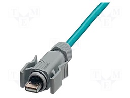 Adapter; USB A plug,wires; Variosub; for cable; PIN: 4; IP67; latch