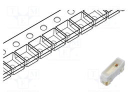 LED; yellow; SMD; PLCC2; 400÷600mcd; 3x1x1.25mm; 120°; 20mA; 60mW