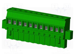 Connector: pluggable terminal block; plug; female; angled 90°