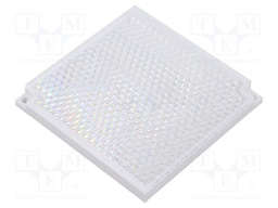 Reflector; 84.5x84.5x9mm; -20÷60°C; fixing 2 x M3; IP69K