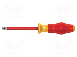 Screwdriver; insulated; slot; 6,5x1,2mm; Blade length: 150mm