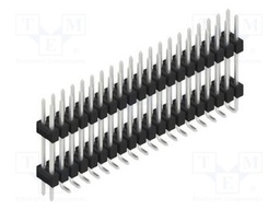 Connector: pin strips; pin header; male; PIN: 40; 2.54mm; SMT; 2x20