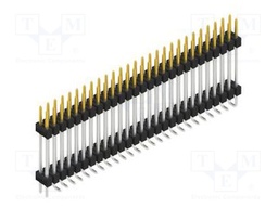 Connector: pin strips; pin header; male; PIN: 54; 2.54mm; SMT; 2x27