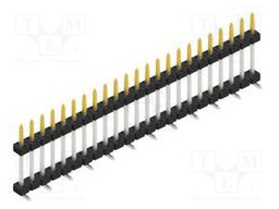 Connector: pin strips; pin header; male; PIN: 23; 2mm; SMT; 1x23