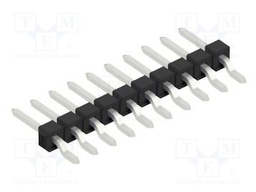 Connector: pin strips; pin header; male; PIN: 10; 2.54mm; SMT; 1x10