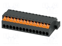 PCB connector, nominal cross section: 1.5 mm2, color: black,