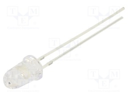 LED; UV; 8°; 20mA; P: 114mW; 360-370nm; THT; 3÷3.8VDC