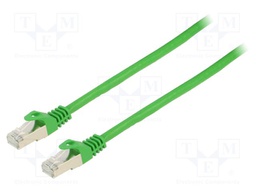 Patch cord; RJ45 plug,both sides; S/FTP; 6a; wire; OFC; 25m; PVC
