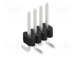 Connector: pin strips; pin header; male; PIN: 4; 1.27mm; SMT; 1x4