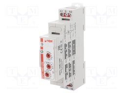 Timer; 0,1s÷10days; SPDT; 24VDC/16A,250VAC/16A; 12÷240VAC; DIN