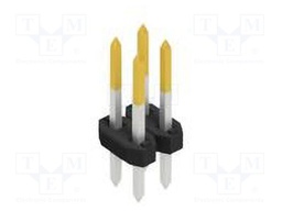 Connector: pin strips; pin header; male; PIN: 4; 2mm; THT; 2x2; 100V