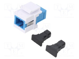 Connector: fiber optic; socket,coupler; both sides,SC; Cat: OS2