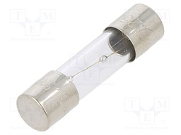Fuse: fuse; time-lag; 1.25A; 250VAC; glass; 20x5.2mm; brass; bulk