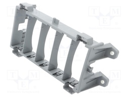 Fuse acces: holder; screw,push-in; Body: grey; Mat: polypropylene