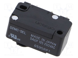 Microswitch SNAP ACTION; without lever; SPDT; 5A/250VAC; ON-(ON)