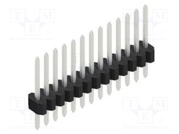 Connector: pin strips; pin header; male; PIN: 13; 1.27mm; THT; 1x13