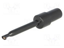 Clip-on probe; hook type; 3A; 60VDC; black; Grip capac: max.1.7mm