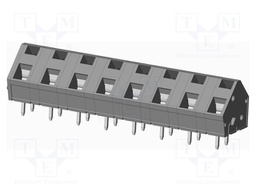 Connector: PCB terminal block; terminal; angled 45°; on PCBs