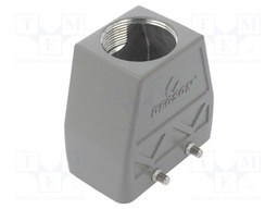 Enclosure: for HDC connectors; size D10B; for cable; straight