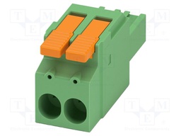 PCB connector, nominal cross section: 6 mm?, color: green, n