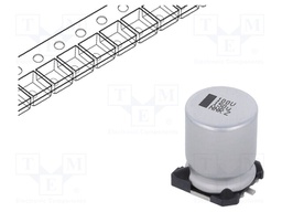 Capacitor: electrolytic; 150uF; 100VDC; 12.5x12.5x16mm; ±20%