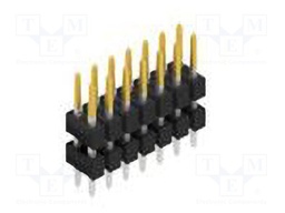 Connector: pin strips; pin header; male; PIN: 14; 2.54mm; THT; 2x7