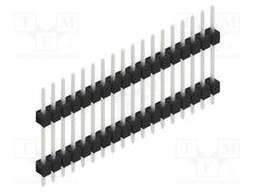 Connector: pin strips; pin header; male; PIN: 18; 2.54mm; THT; 1x18