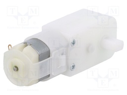 Motor: DC; with plastic gearbox; 6VDC; 733mA; 46rpm; max.402.5mNm