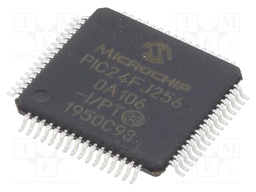DsPIC microcontroller; SRAM: 64kB; Memory: 512kB; TQFP64; 3÷3.6VDC