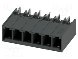 PCB headers, nominal cross section: 6 mm?, color: black, nom