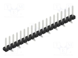 Connector: pin strips; pin header; male; PIN: 19; 2.54mm; SMT; 1x19