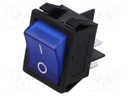 ROCKER; DPST; Pos: 2; OFF-ON; 16A/250VAC; blue; none; R5; 20mΩ