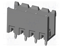 Connector: pluggable terminal block; socket; male; on PCBs