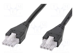 Cable: Mini-Fit Jr.- Mini-Fit Jr; female; PIN: 4; Len: 0.18m; 6A