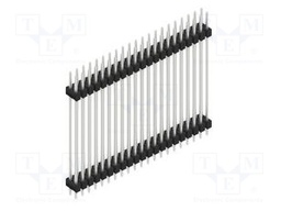 Connector: pin strips; pin header; male; PIN: 42; 2.54mm; THT; 2x21