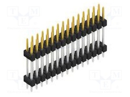 Connector: pin strips; pin header; male; PIN: 30; 2.54mm; THT; 2x15